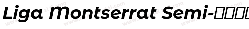 Liga Montserrat Semi字体转换